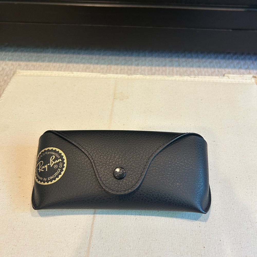 Ray-Ban Black Case with Gold Logo